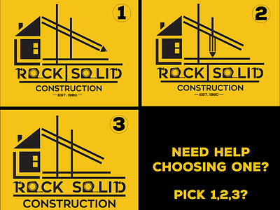 Rock Solid Construction Brand Identity