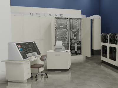 UNIVAC - 3D Render for History Documentary brand brand design brand identity branding branding design design illustration logo ui vector