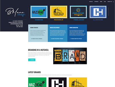 BMann Design Brand Website Homepage Design - In Progress brand brand design brand identity branding branding design design illustration logo ui vector