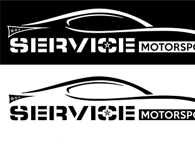 Service Motorsports Logo Brand Concept 4 brand brand design brand identity branding branding design design illustration logo nascar racing vector