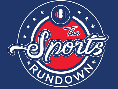 The Sports Rundown - Brand Logo Concept 1 of FOLLOW ME! brand brand design brand identity branding branding design design illustration logo podcast sports sports logo typography