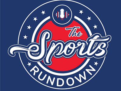 The Sports Rundown - Brand Logo Concept 1 of FOLLOW ME! brand brand design brand identity branding branding design design illustration logo podcast sports sports logo typography