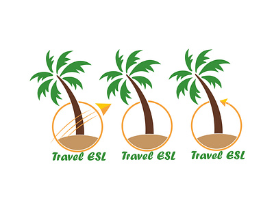 Travel ESL Logo art branding design illustrator logo