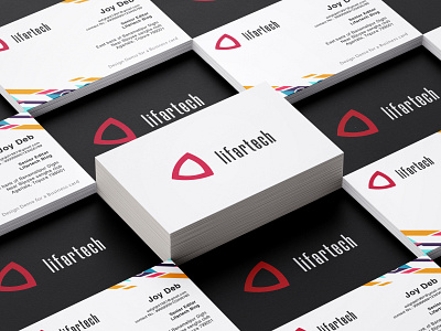 Stacked Business Cards Mock up : LOGO Design