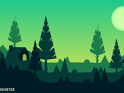 Forest illustration for gopine Client