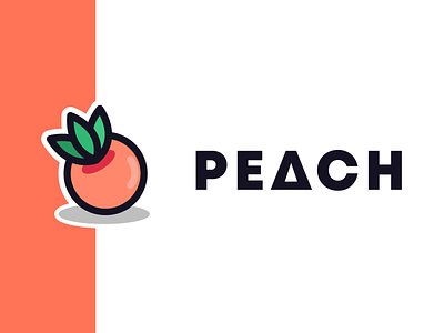 Peach 🍑 branding design flat illustration minimal