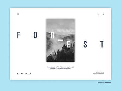 Forest - Minimalist UI Homepage Inspiration design graphic design inspiration design ui ui design website design