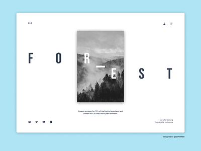 Forest - Minimalist UI Homepage Inspiration