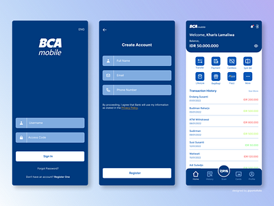 BCA Mobile UI Redesign