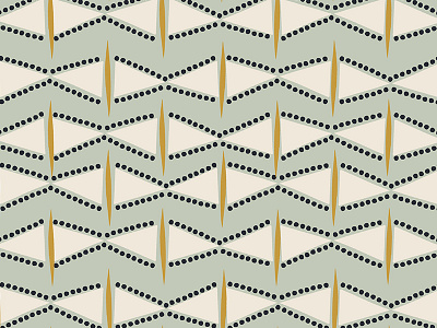Golden Eyes cut paper pattern print surface pattern design