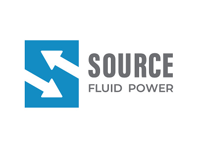 Source Fluid Power brand design branding design engineering fluid power hydraulic hydraulic manifold hydraulics icon identity identity design logo manifold