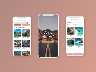 Mobile App for a travel company #1