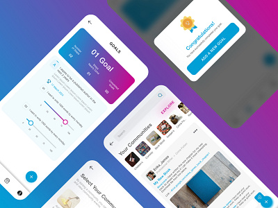 Community App UI Design ui