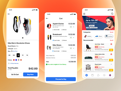 Product Design branding cart colorful e commerce design e commerce shop e shop furniture app illustration ios app design minimal online shop payment form productdesign shoes app shopping shopping cart ui design