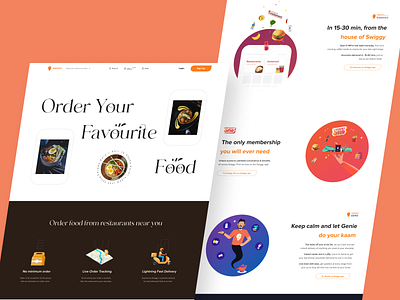 Swiggy Re-design Site e commerece food industry food website redesign ui swiggy swiggy ui website redesign