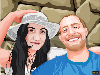 Vector Illustration of couple