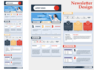 Newsletter Design art branding design illustration vector web