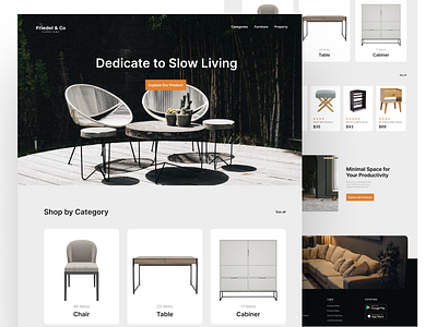 Furniture Marketplace design ui ux