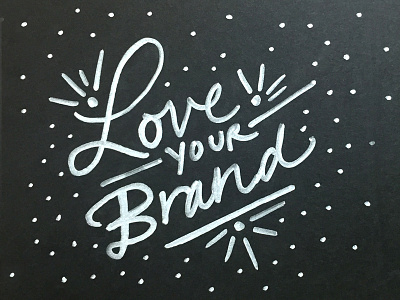 Loveyourbrand lettering love sharpie