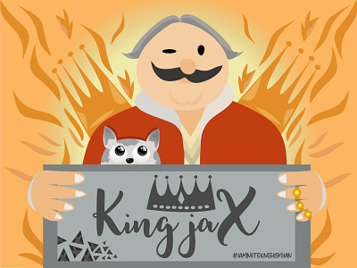 King Jax character design characterdesign concept art fire great illustration illustration art king kingdom mighty
