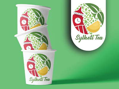 Sylheti Tea bevarage brand design brand identity branding drink emblem graphic design illustration logo minimal modern logo packaging tea tea branding tea cup tea logo