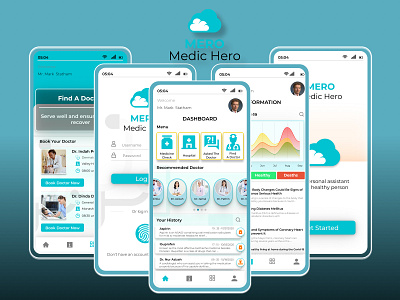 Mero Medic Hero android app android design app art cool design cool logo design flat icon illustration mobile mobile app design mobile design typography ui user interface design ux vector