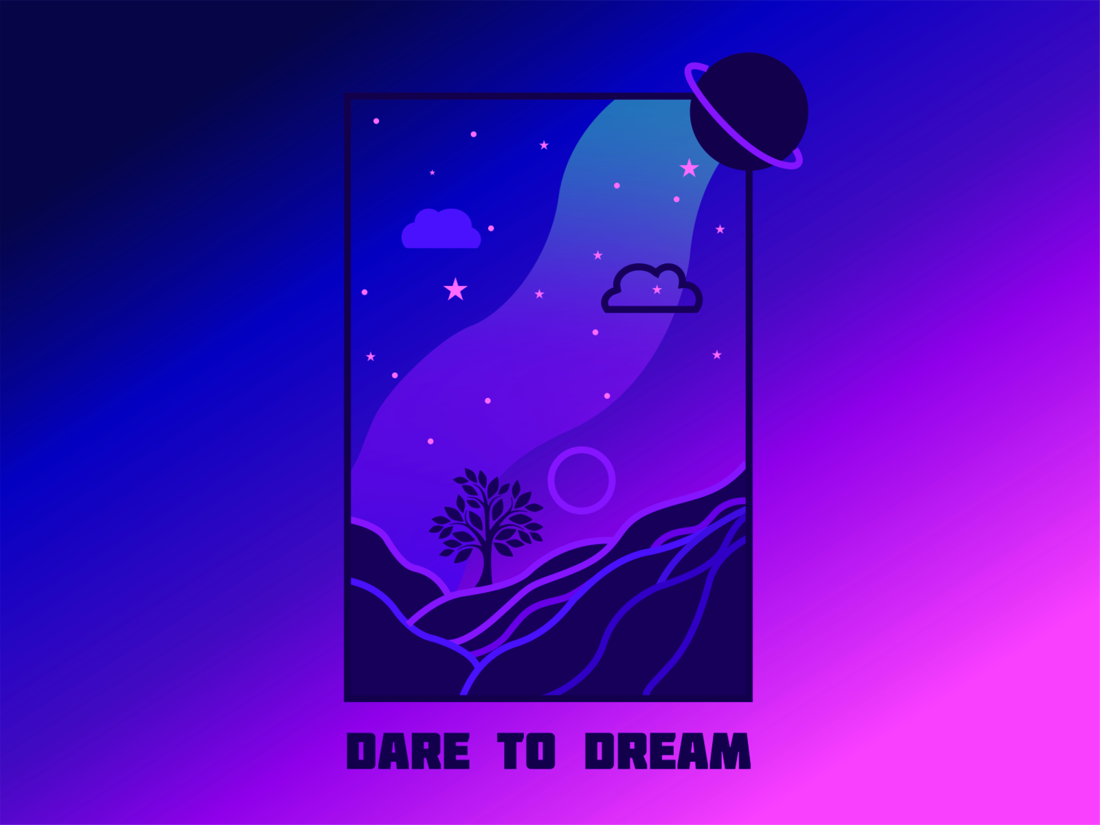 Dare to Dream - Illustration by Roxana on Dribbble