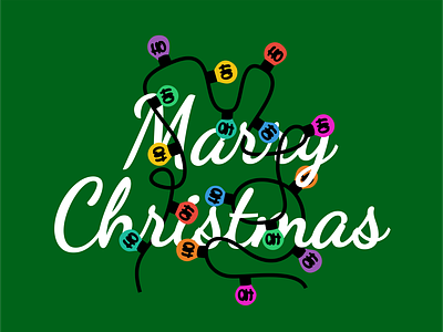 Marry Christmas - Illustration art bauble christmas christmas illustration coreldraw design garland green hohoho illustration marrychristmas
