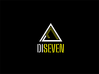 Logo - D7 7 adobe illustrator branding design illustrator letterd logo logodesign online shop seven shop shop logo yellow yellow logo