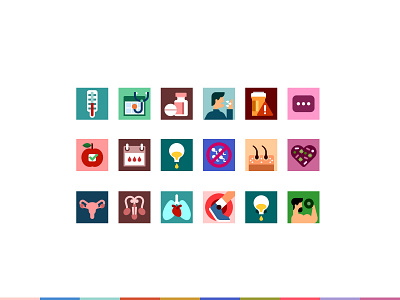Health Tap. Icons set branding doctor graphic design health icon illustration medicine patient