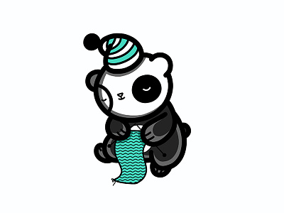 Knitting Sleeping Panda