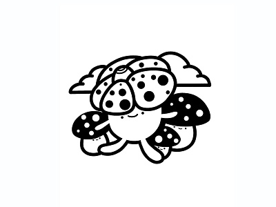 Pokemon Vileplume black draw outline pokemon procreate white