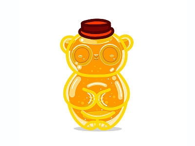 Honey Bottle Sleeping Panda