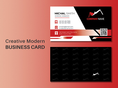 Creative Modern Business Card advertising agency business card brand business card business card template business cards businesscarddesign corporate creative creative business card logo business card modern business card orange business card presentation realstate business card