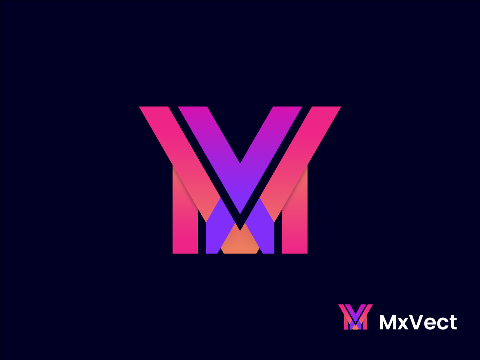 "M" "X" "V" Letter Logo MxVect Logo Concept by MxVect on Dribbble