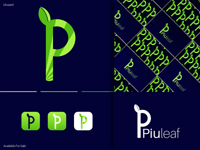 Letter "P" + Leaf Logo Design | Custom Logo