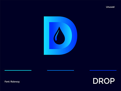 "D" Letter Modern Gradient Logo Design