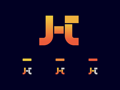 J H T Letter mark Logo 2 | Gradient Logo