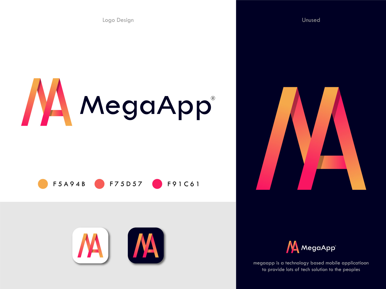 Megaapp Logo Concept By Mxvect On Dribbble