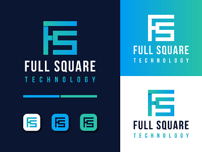 "FULLSQUARE" Logo Design | FS Letter Logo