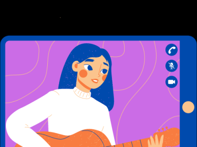 Guitar live branding design graphic design icon illustration logo vector