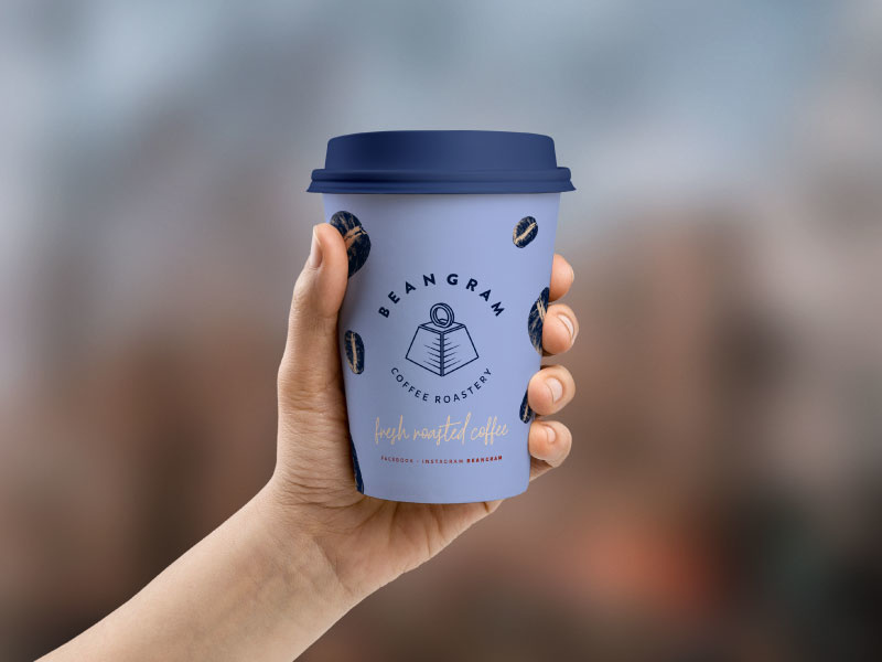 Beangram papercup branding papercup