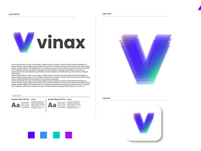 vinax logo design branding - logo designer a b c d e f g h i j k l m n icon initial letter logo logo designer media monogram negative space o p q r s t u v w q y z pixel polygon professional puzzle symbol tech triangle v v letter logo v modern logo