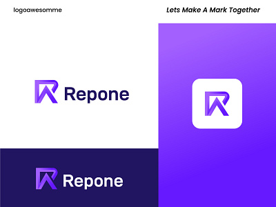 Repone logo design - R logo a b c d e f g h i j k l m n app icon tech brand identity branding colorful design flat gradient graphic design logo logo designer logotype minimalist modern modern logo popular shot r logo r modern logo recent top