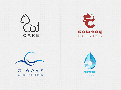 Logo (Letter C) abstract brand identity branding design flat graphic design icon logo logo design minimalist tech logo typography