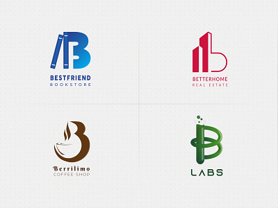Logo (Letter B) abstract brand identity branding design flat icon logo logo design minimalist tech logo