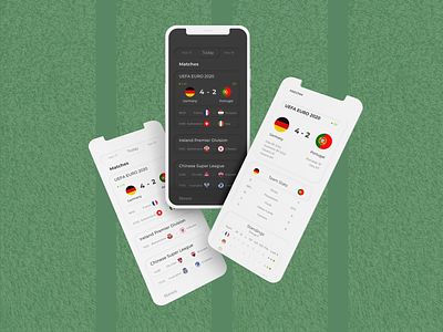 Neumorphism Football App app design football iphone minimal neumorphism ui