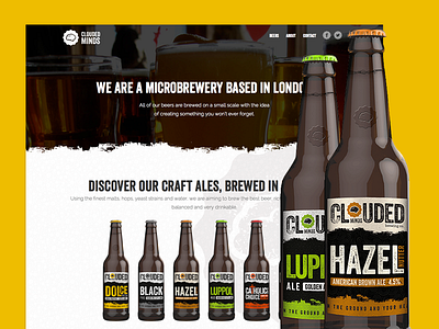 Cloudedminds Ltd Brewing Co. beer beerlabel beers branding business html label logo site website