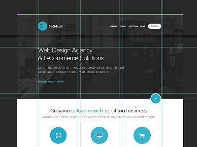 1604lab Home Page Design corporate home homepage web webagency webdesign