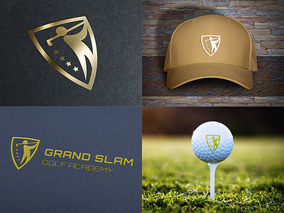 Grand Slam Golf Academy branding golf logo sports